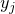%preamble{\usepackage{amsmath}} $y_j$